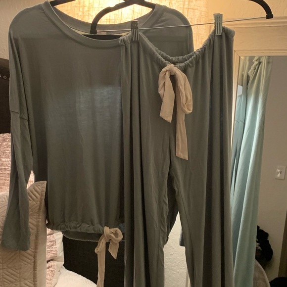 Eberjey Gisele Slouchy Set Willow Green S - Picture 3 of 7